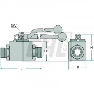 Kulový kohout BKR-2 G 1/2&amp;amp;quot;