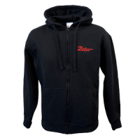 Mikina s kapucí UNISEX, černá Zetor, L